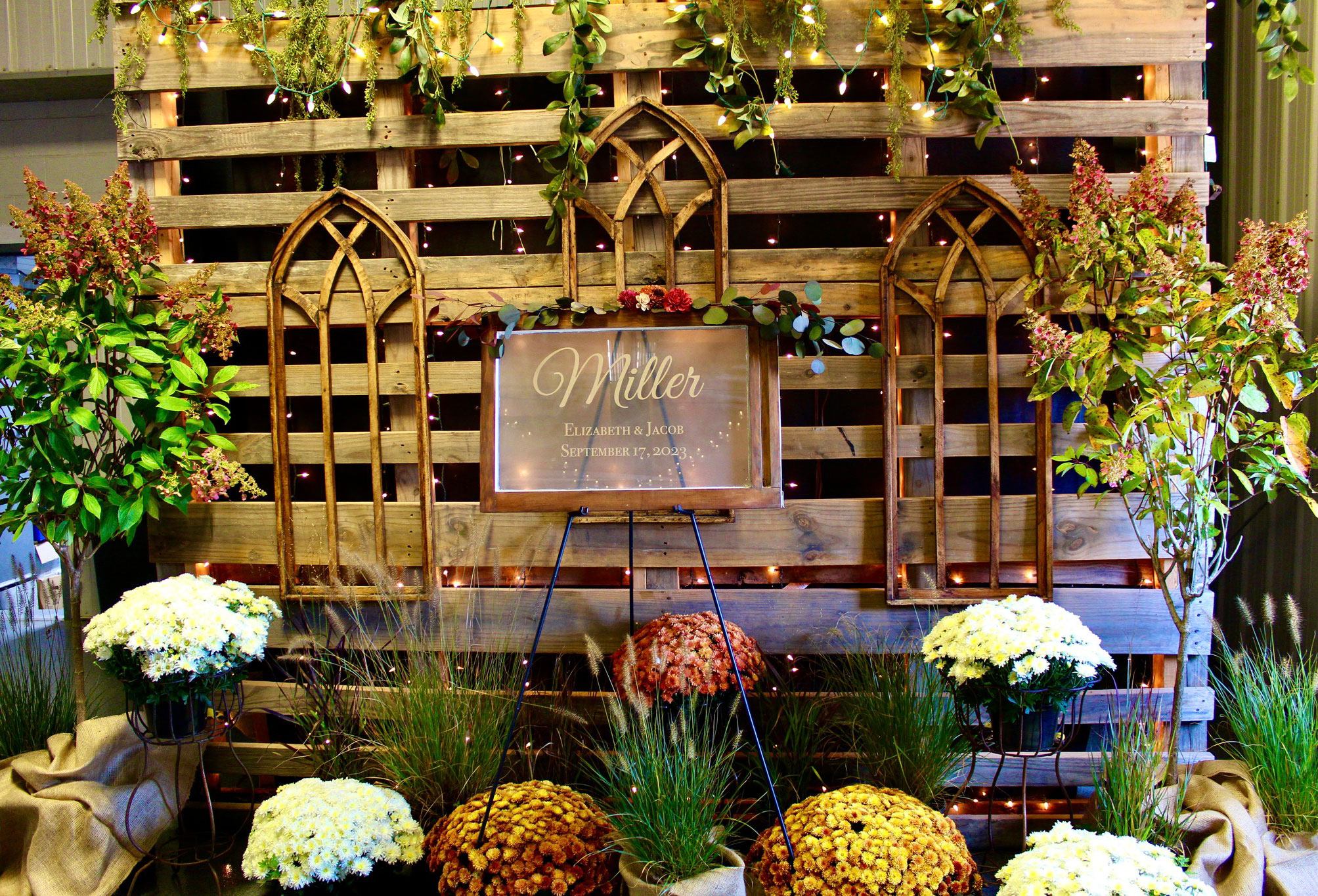 Metzger Gardens Event Venue wedding reception